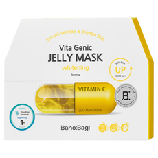 BANOBAGI 佰諾佰琪 台灣公司貨 煥彩亮顏維生素果凍面膜 30g, 10片, 1盒