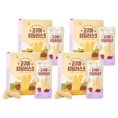 퍼기 티딩러스크 치발과자, 고구마, 120g, 4개