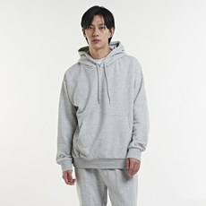 OVERCAST 寬鬆版素色連帽運動T恤