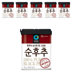 청정원 순후추, 50g, 6개