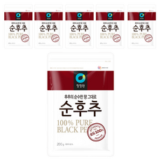 청정원 순후추, 200g, 6개