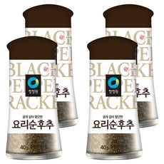 청정원 요리순후추, 40g, 4개