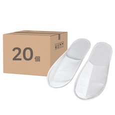 Tamsaa 拋棄式拖鞋, 白色, 20個