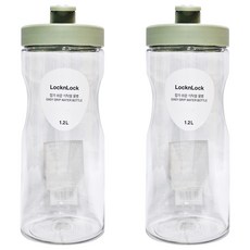 LocknLock 樂扣樂扣 PET冷水壺, 綠色, 1.2L, 2個