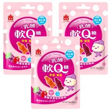 義美 益生菌乳酸軟Q糖 綜合, 3包, 35g