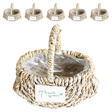 Garden in the City 藤製 Wanggol 迷你籃子, 6個, 單色