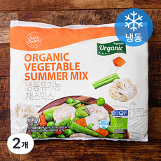 퀵쿠킹 유기가공식품 인증 채소믹스 (냉동), 600g, 2개