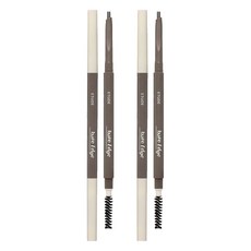 ETUDE 極細貼合眉筆 0.1g, 2個, 05 柔和灰褐色