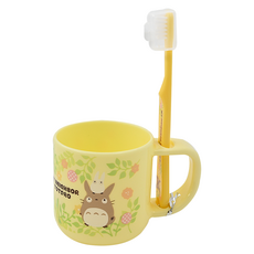 Skater 牙刷杯組 牙刷14cm+漱口杯180ml, 龍貓 TOTORO, 3-5歲, 1組
