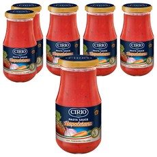 CIRIO 經典拿坡里紅醬, 嚴選番茄, 蔬菜調製, 不含防腐劑, 省時便利, 享受義式風味, 420g, 6罐