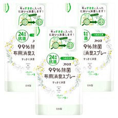 第一石鹼 FUNS布用消臭噴霧 補充包 清新綠香, 3包, 320ml