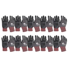 NEPA NBR Multimaster Grip 塗層運動手套 10p, 綠色