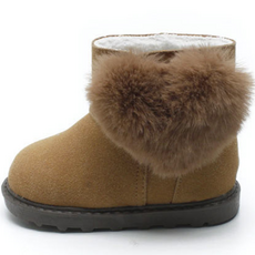 童款側邊心型保暖雪靴