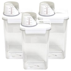 Ju and Ji 多功能手柄式洗滌劑分裝瓶 2300ml, 3個, 透明