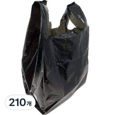 厚手提黑色塑膠袋5號, 210個
