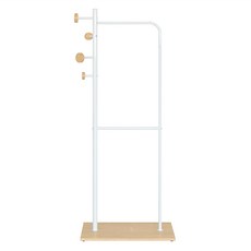 HOPMA 合馬家具 風格造型衣架 吊衣雙掛桿 淺橡木漂流木 600 x 300 x 1650mm