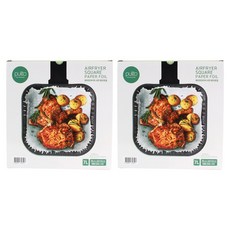 Purito 空氣炸鍋方形紙箔 7L 26 x 4.5 cm 99p, 26cm, 99入, 2個