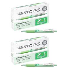 MyPen Safety Clip S 原子筆 0.38mm, 蘋果綠, 24個