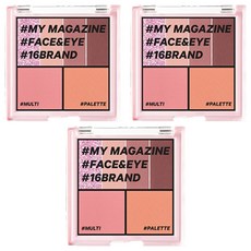 16 brand 迷你雜誌彩妝盤, 04 日落迷戀心情, 3盒