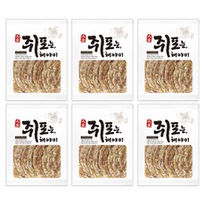 해야미 조미마른쥐치포 참쥐포 대, 120g, 6개