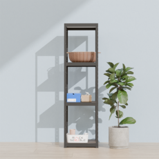 랙셈블 국내 제조 선반, 블랙, 4단