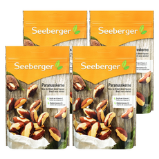 Seeberger 喜德堡 天然巴西堅果, 原始叢林野生, 無烘烤無調味, 德國原裝進口, 200g, 4包