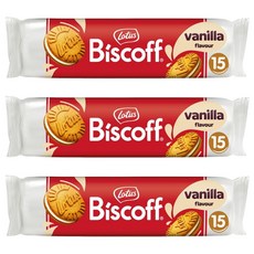 Lotus 比利時蓮花夾心餅 香草口味, 150g, 3條