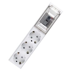 五星精密 高容量斷路用延長線 3孔 OSB323, 8m, 白色, 1個