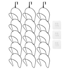 Jmeal 帽子壁掛掛勾組, 黑色, 3套