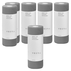 생활공작소 일회용 수세미, 그레이, 60개입, 6개