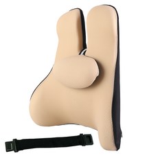 7Do 3S 記憶泡棉腰墊 688MS + 附加連接帶, 米色