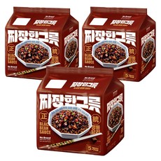 韓式炸醬拉麵 Set 5包, 正宗韓式美味, 麵條滑嫩有嚼勁, 15包