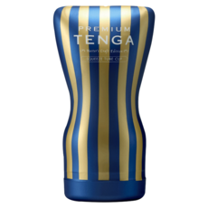 TENGA PREMIUM 尊爵擠捏杯 標準版, 1個, 藍色 + 金色