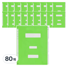 PP政府文件夾, 80個, 淺綠色