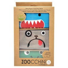 ZOOCCHiNi 男童款內褲3入組 100%純棉柔軟透氣 美國設計獨特動物造型