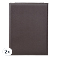 人造皮革磁吸式文件夾板雙面簽核夾文件夾型, 棕色