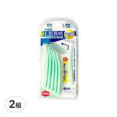 Shallop 刷樂 L型後臼齒牙間刷 SSS, 0.7mm, 12支, 2組