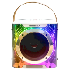 mimax 無線行動K哥音箱 Live-3D 雪花白 藍牙連接 手機支架, 1個