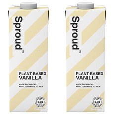 Sproud 豌豆蛋白飲 香草味, 2瓶, 1L