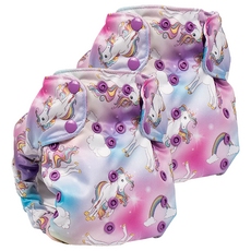 Smart Bottoms Dream Diaper 2.0 布尿布 成長型 4.5 - 16 kg, Chasing Rainbows, 2件