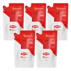 LABCCiN 全效洗手慕斯補充包, 9秒抗菌99.9%, 棉花草本香 200ml, 5包