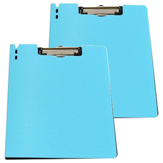 雙面文件夾 彩色板夾 文件簽核板 A4, 隨機出貨, 2個