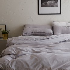 라뽐므 코튼 구스이불 + 이불커버 2종세트 한겨울용, 애쉬그레이