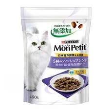 MonPetit 貓倍麗 成貓 鮮魚什錦泌尿保健配方乾糧 450g 鰹魚鮪魚鮭魚鯛魚小魚, 泌尿系統/腎臟護理, 1包