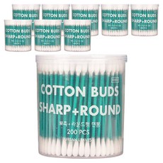 어반리브즈 뷰티면봉 라운드 + 뾰족, 200개입, 9개