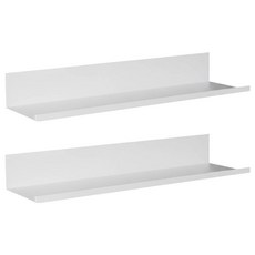 太空鋁牆上床頭置物架 30cm 2個 白色 簡約設計 堅固耐用