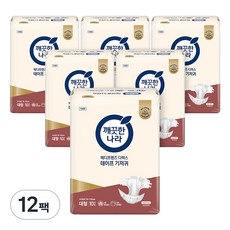 메디프렌즈 디럭스 테이프 성인기저귀, 대형, 10매입, 12개
