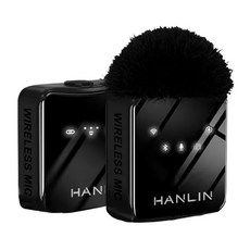 HANLIN 專業手機直播錄影收音麥克風 4 x 4 x 1.5cm 26g, HAL51, 黑色
