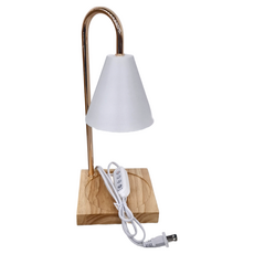 經典造型蠟燭燈 F4484-15 可調光+定時 白色+鹵素燈泡2入 香氛蠟燭 專用燈台