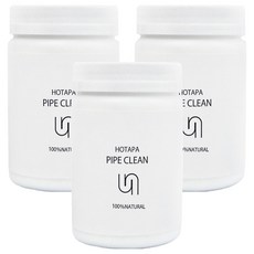 日本HOTAPA 排水管清潔粉罐裝 - 天然成分 有效疏通排水管, 200g, 3罐